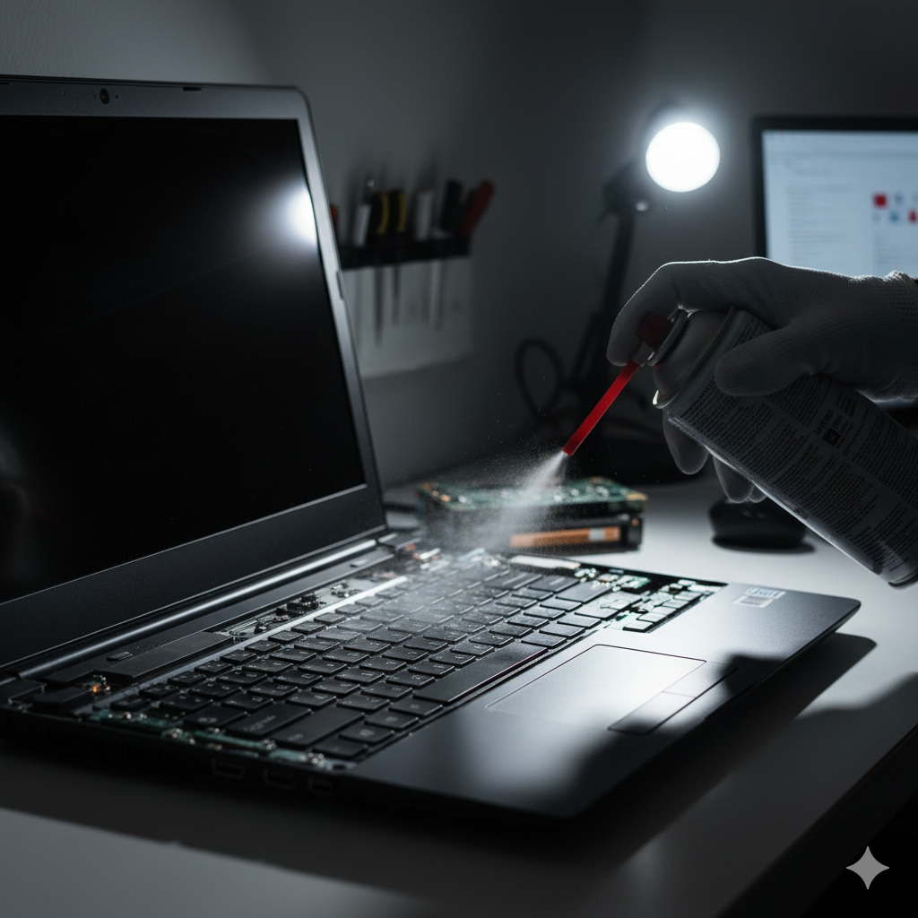 Mantenimiento interno de una laptop