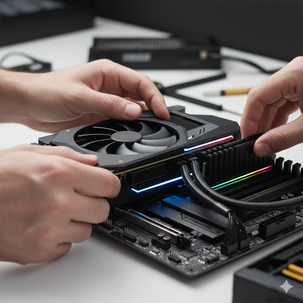 Ensamble de componentes de PC